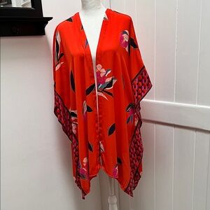 A New Day Floral Print Kimono